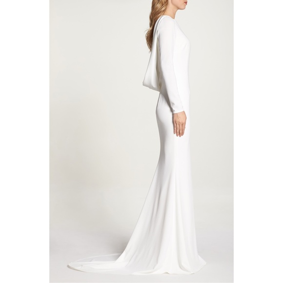Noel and Jean by Katie May Wasson Draped Back Gown - Picture 3 of 12